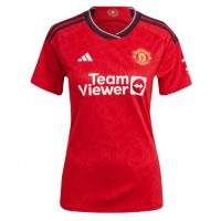 Camisa de time de futebol Manchester United Jadon Sancho #25 Replicas 1º Equipamento Feminina 2023-24 Manga Curta